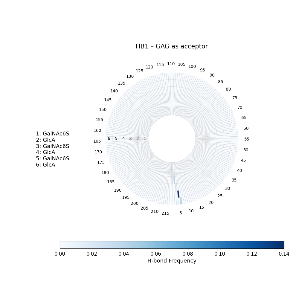 H-Bonds GAG as Donor Plot